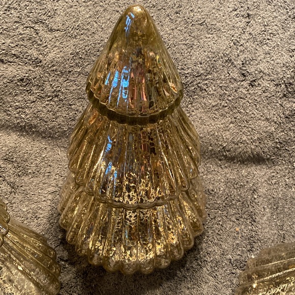 EUC 3 Glass Lighted Christmas Trees - Picture 9 of 16